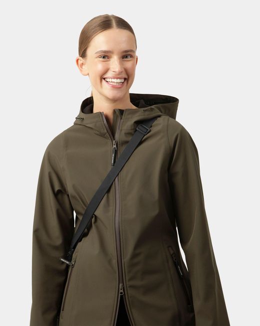 Ilse Jacobsen Green Daybreak Softshell Raincoat