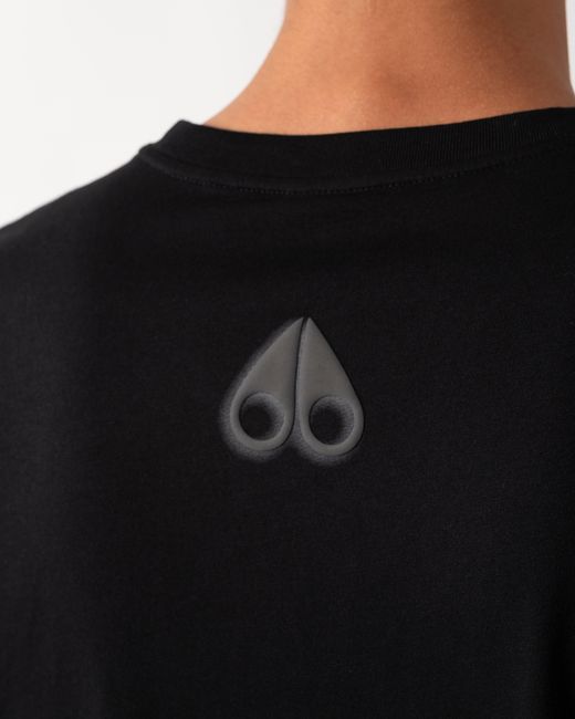 Moose Knuckles Black Shadow Logo T-Shirt for men