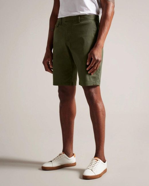 Ted Baker Green Alscot Chino Shorts for men
