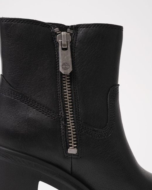 Timberland Black Allington Heights Mid Zip Up Boots