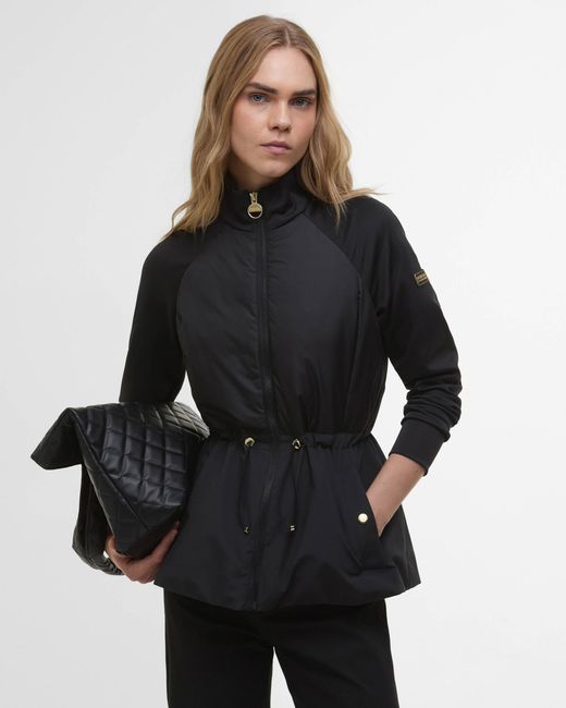 Barbour Black Caprice Quilted Sweatshirt