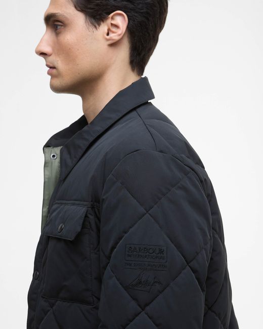 Barbour Black Axwell Puffer Jacket for men