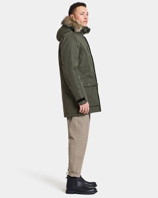 Didriksons Marco 3 Unisex Parka Green Lyst in 