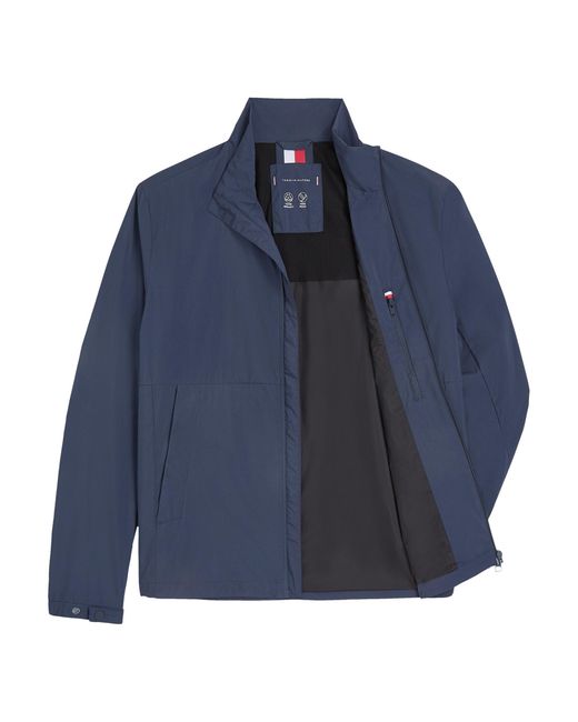 Tommy Hilfiger Blue Branded Blouson Jacket for men