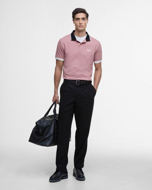 Barbour Red Howall Polo for men