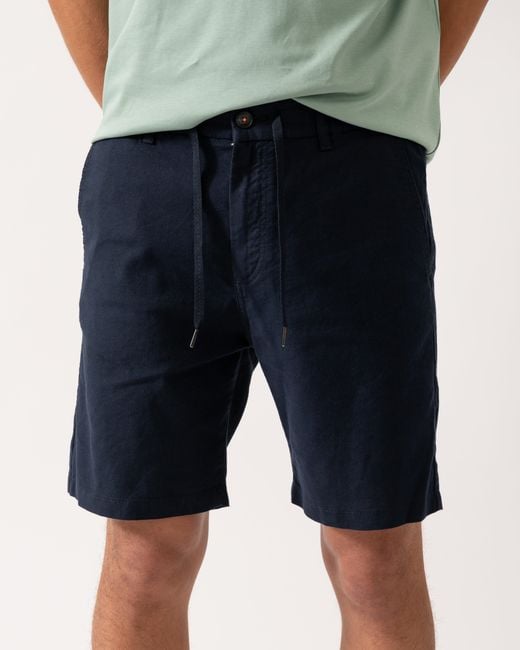 Boss Blue Tapered Chino Shorts for men