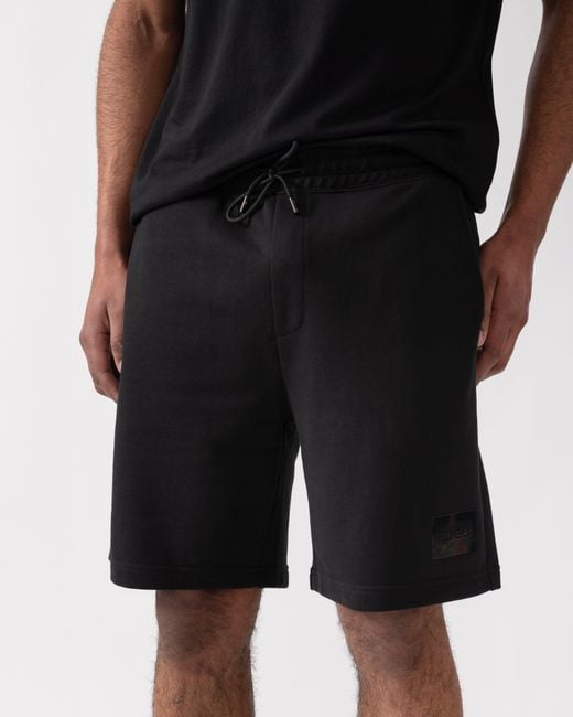 HUGO Black Darix Jogger Shorts for men