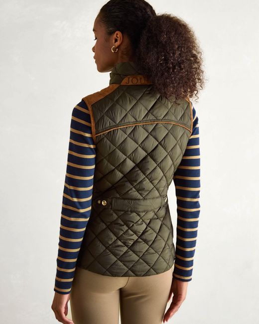 Joules Brown Braemar Luxe Quilted Gilet