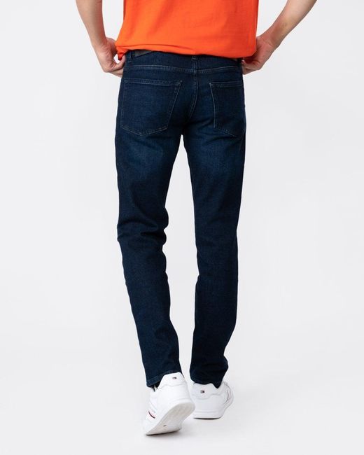 Boss Re.maine Regular Fit Jeans In Dark Blue Comfort-stretch Denim Nos for men