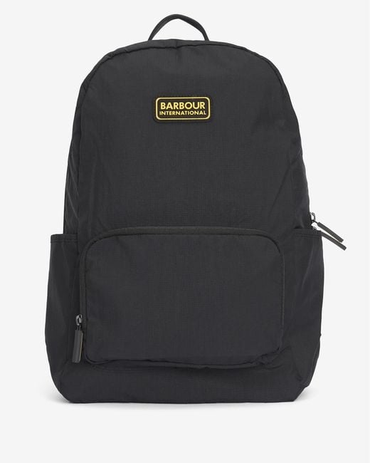 Barbour Black Racer Unisex Travel Backpack