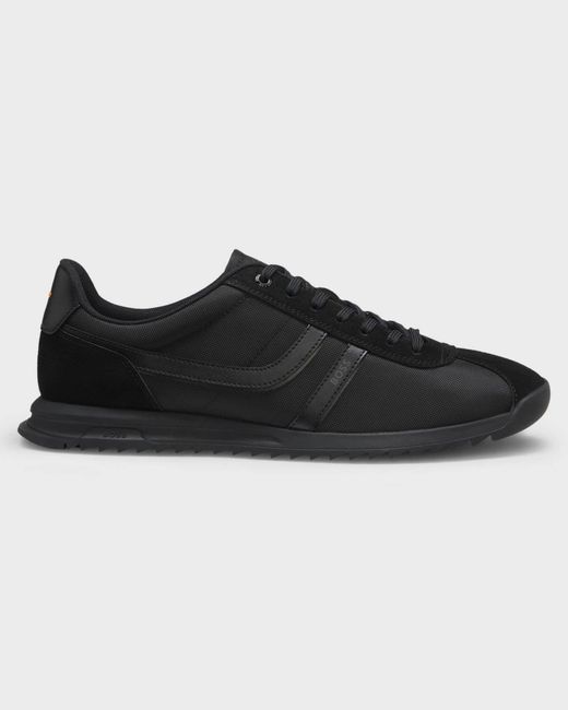 Boss Black Zayn Low-Top Trainers With Faux-Leather Trims for men