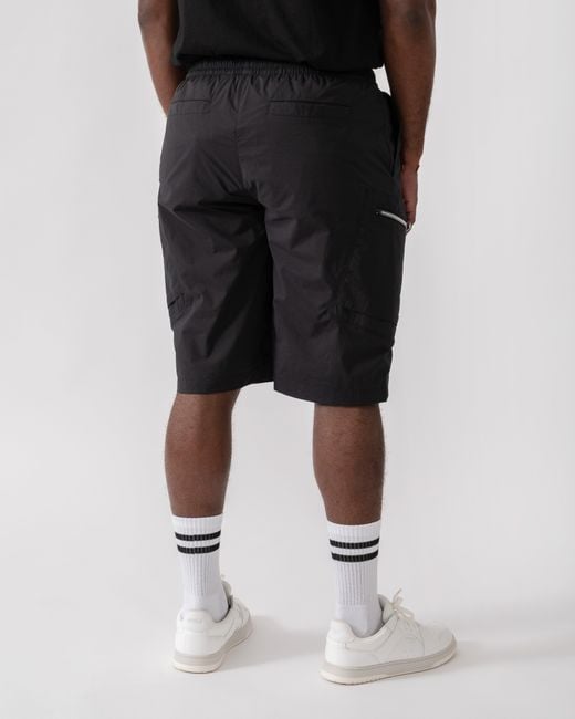 Moose Knuckles Black Topflight Cargo Shorts for men