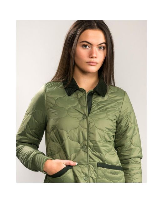 Barbour Green Hallie Quilted Jacket