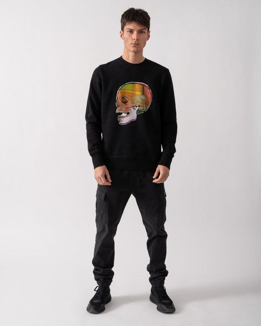 Paul Smith Black Ps Skull Sweatshirt for men