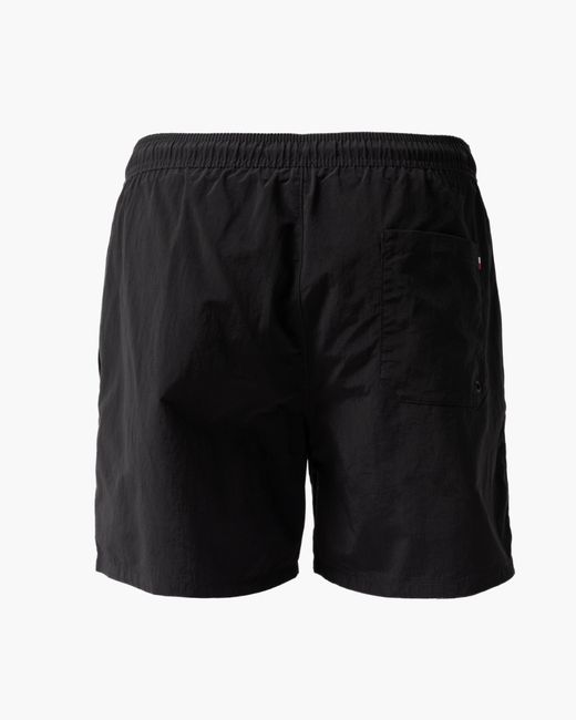 Tommy Hilfiger Black Solid Drawstring Swimming Shorts for men