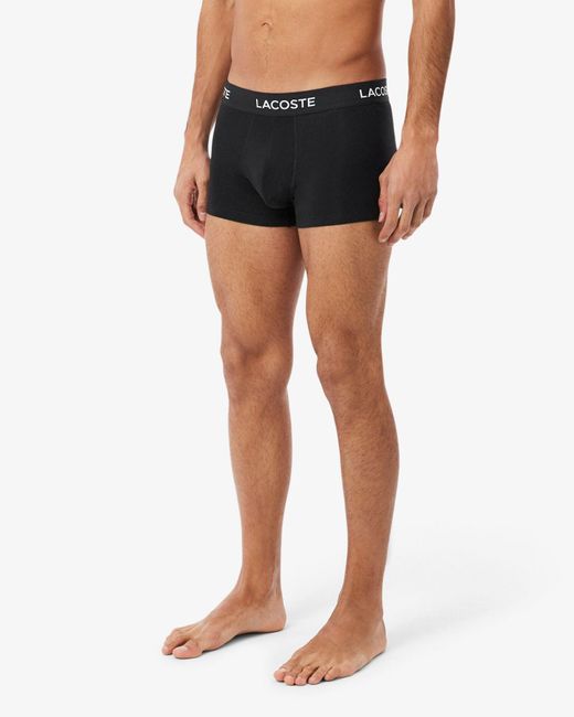 Lacoste Black 5-Pack Trunks for men