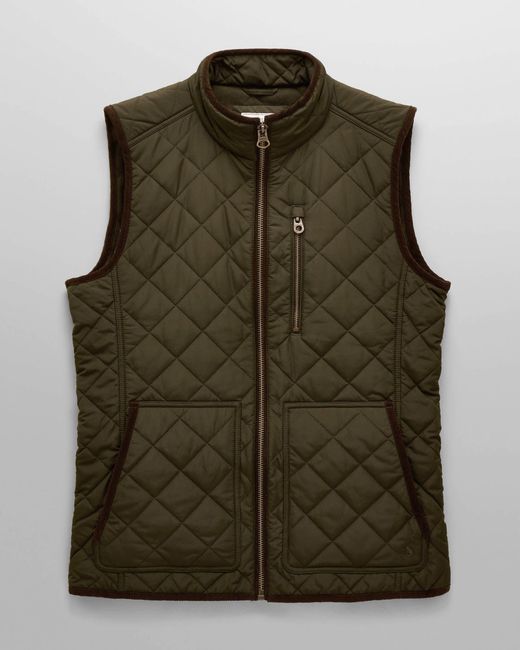 Joules Green Maynard Quilted Gilet for men