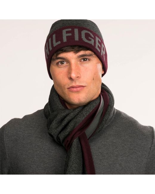 tommy hilfiger grey beanie