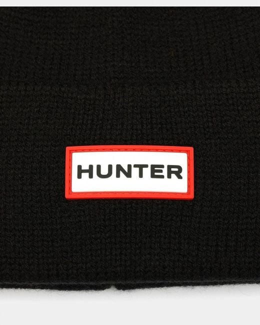 Hunter Black Play Essential Unisex Cuff Beanie
