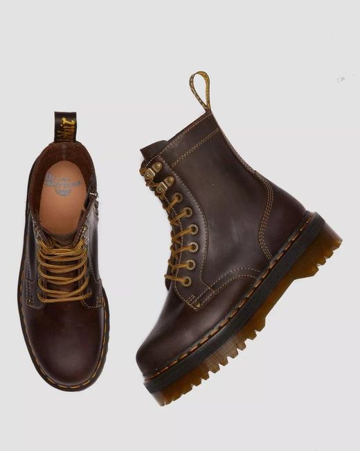 Dr. Martens Brown Dr Jadon Arc Crazy Horse Boots