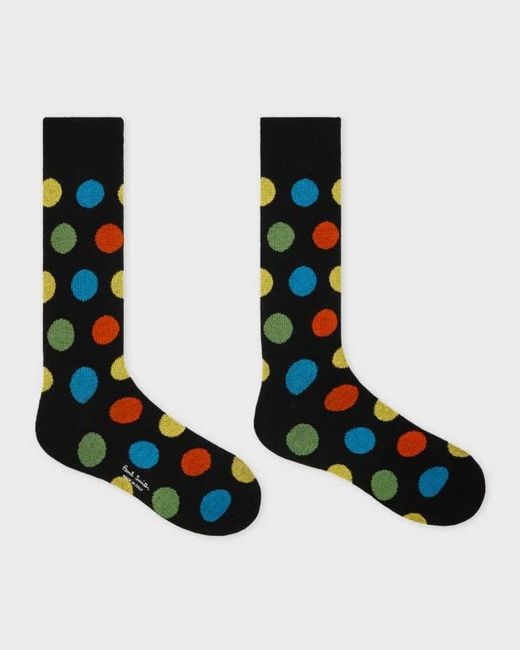 Paul Smith Black 3-Pack Spot/Stripe/Dog Pattern Socks for men