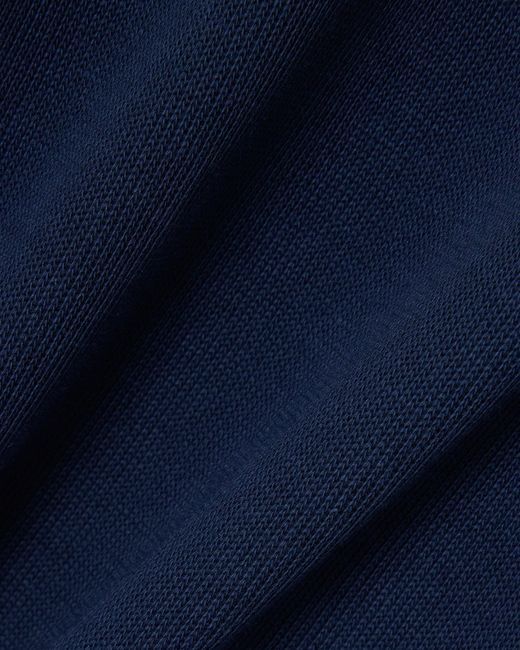 Lacoste Blue Zip Neck High Neck Interlock Sweatshirt for men