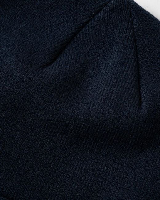 Lyle & Scott Blue Tonal Eagle Beanie Colour: Z271 Dark for men