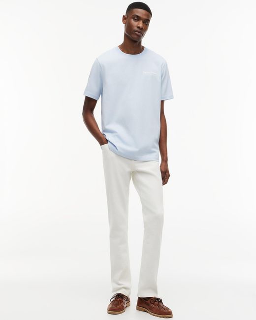 Tommy Hilfiger White Nautical Back Graphic T-Shirt for men