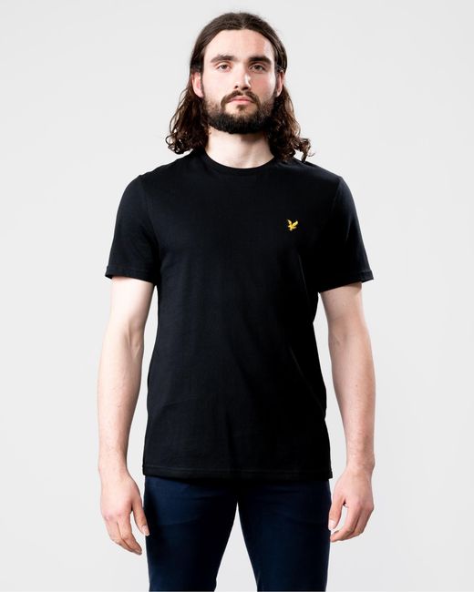 Lyle & Scott Black Lyle & Scott Plain T-Shirt for men
