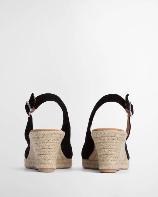 Barbour Natural Hazel Suede Espadrilles