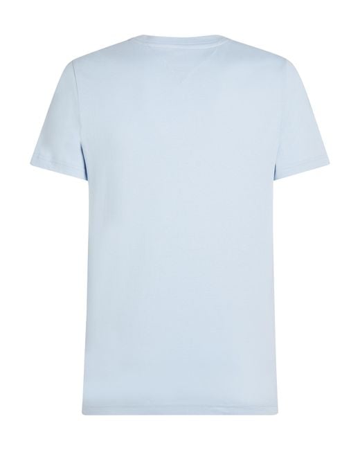 Tommy Hilfiger Blue Tommy Logo Basic T-Shirt for men