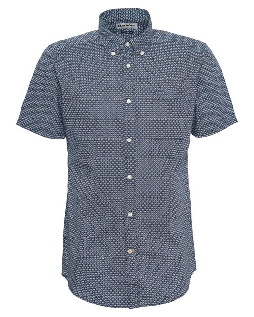 Barbour Blue Shell Tailored Shirt for men