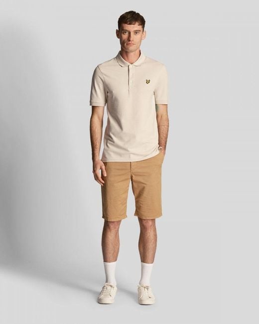 Lyle & Scott Natural Anfield Chino Shorts for men