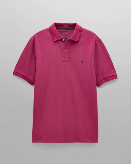 Joules Pink Woody Polo Shirt for men