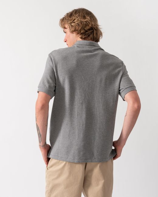 Paul Smith Gray Ps Regular Fit Short Sleeve Cotton-Piqué Zebra Logo Polo Shirt for men