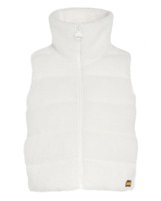 Barbour White Maguire Short Teddy Gilet