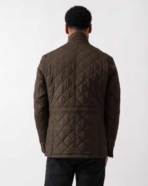 Barbour Brown Lutz Quilted Jacket for men