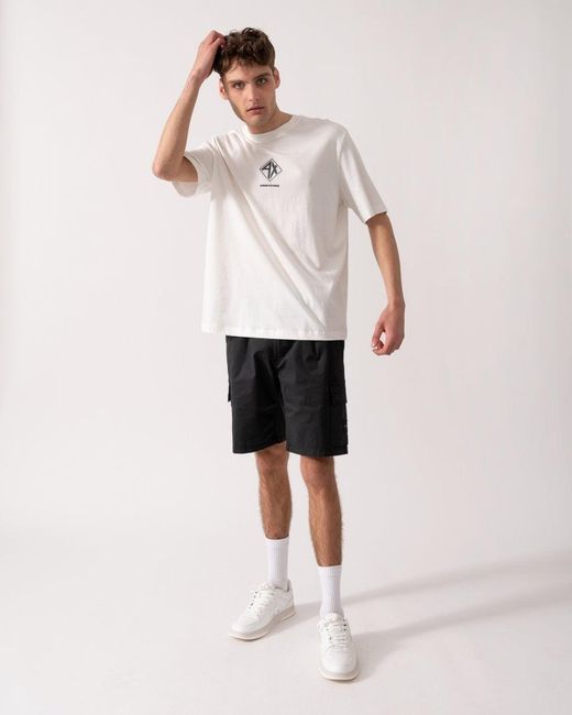 ARMANI EXCHANGE White Ax Diamond Logo for men
