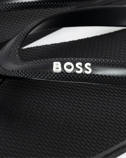 Boss Black Tracy Thong Flip Flops for men