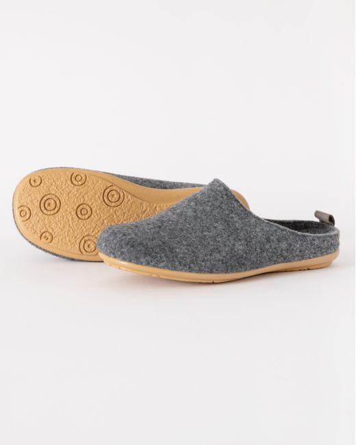 Ilse Jacobsen Blue Snippy Felt Slippers