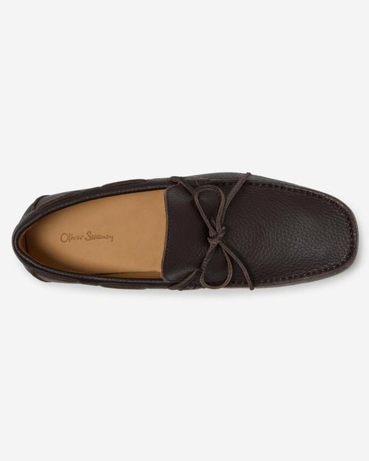 Oliver Sweeney Black Cano Driving Shoes for men