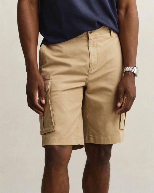 Gant Natural Regular Fit Classic Cargo Shorts for men