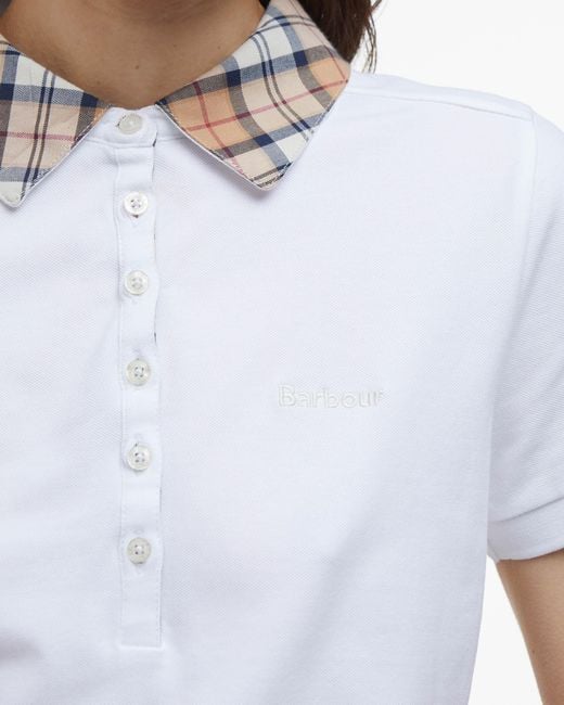 Barbour White Malvern Top