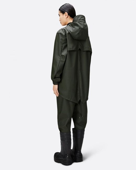 Rains Black Fishtail Jacket