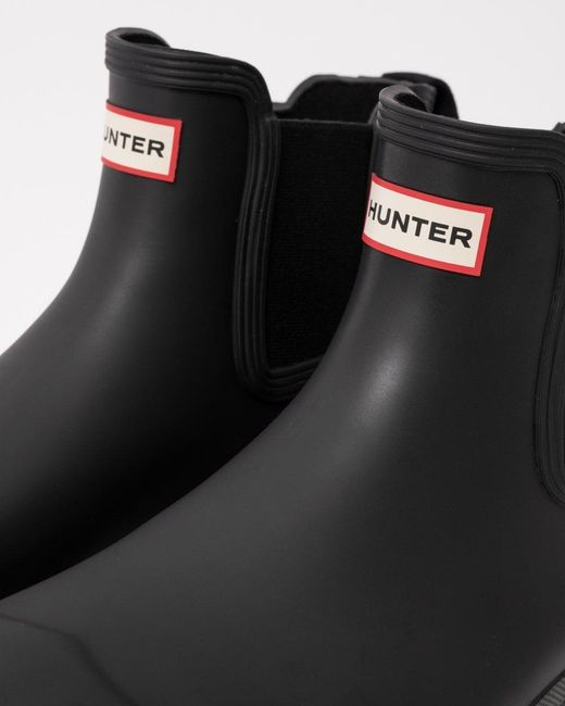 Hunter Black Original Chelsea Boots for men