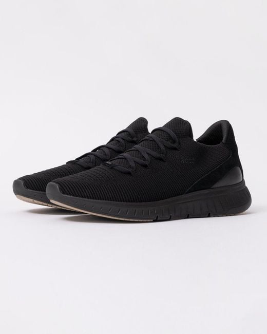Boss Black Titanium Slip-On Knit Trainers Uk8 Eu42 for men