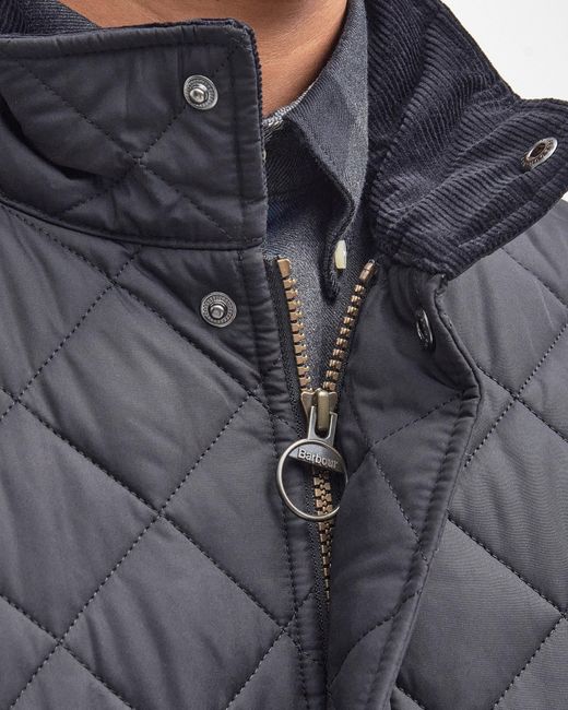 Barbour Gray Chelsea Sportsquilt Jacket for men