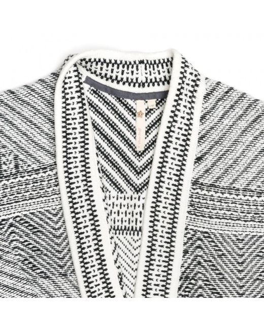 White Stuff Gray Tribe Pattern Cardi Aw17
