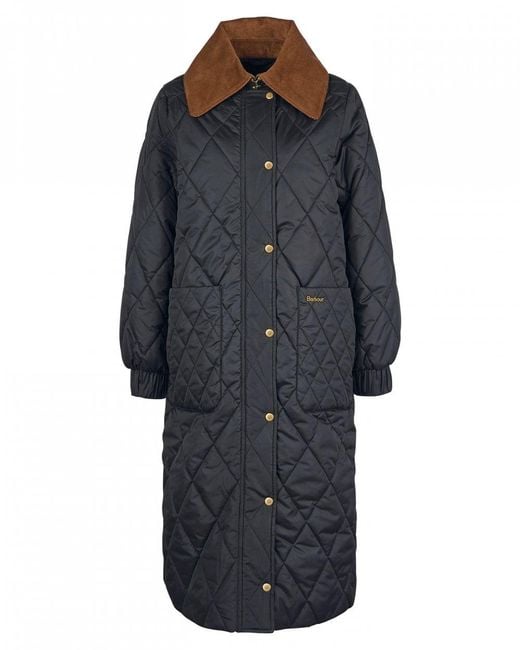 barbour trackline quilted jacket