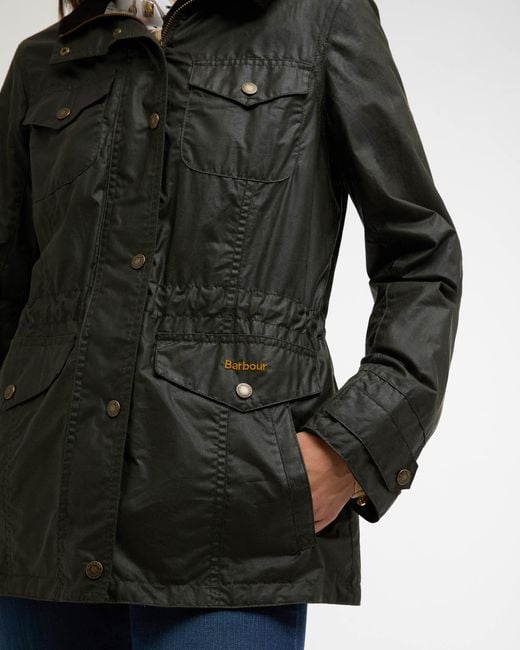 Barbour Black Summer Sapper Wax Jacket